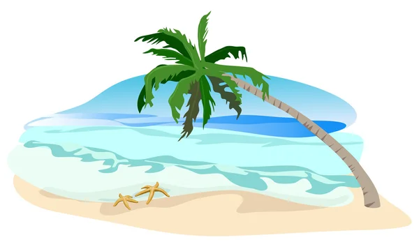 Vakantie in de tropen — Stockvector