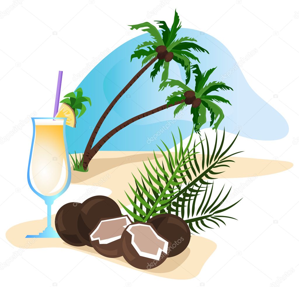 Cocktail and Coconut