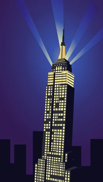 New Yorker Wolkenkratzer — Stockvektor