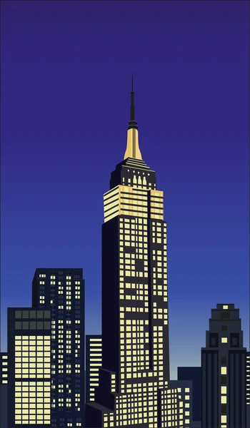 Rascacielos de Nueva York — Archivo Imágenes Vectoriales