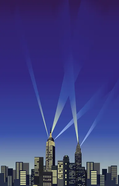 Небоскрёбы Нью-Йорка — стоковый вектор