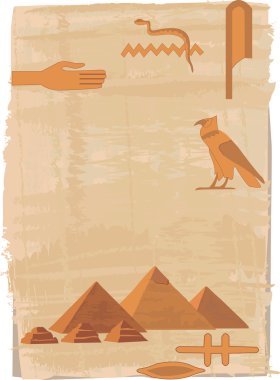 Pyramids and Hieroglyphs clipart