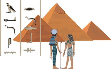 Symbols of Egypt clipart