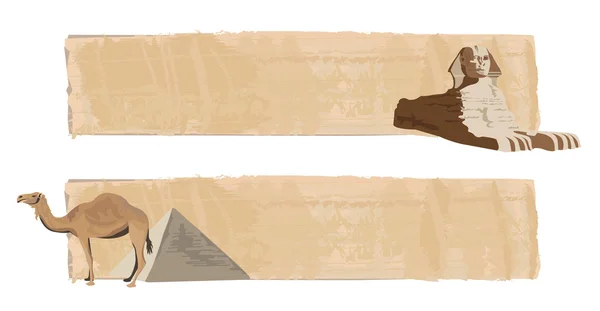 Sphinx et chameau — Image vectorielle