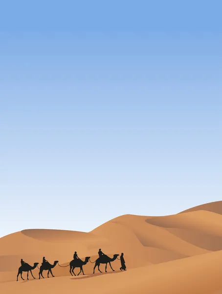 Верблюжих караванів — стоковий вектор