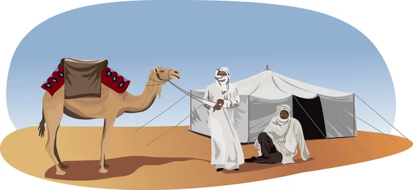 Beduínos — Vetor de Stock