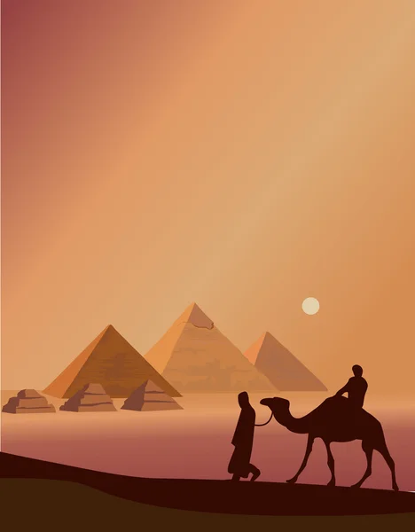 Camel caravane — Image vectorielle