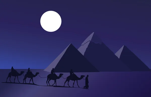 Caravana de camellos — Archivo Imágenes Vectoriales