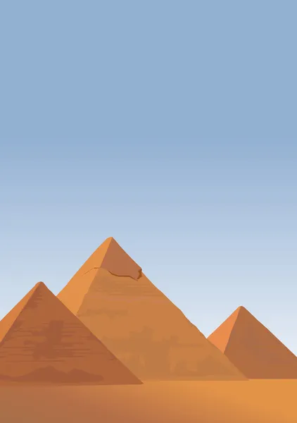 Pyramides de Gizeh — Image vectorielle