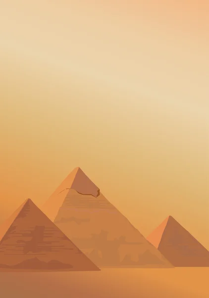 Piramidi di Giza — Vettoriale Stock
