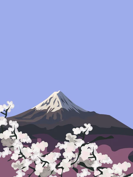 Monte Fuji — Vettoriale Stock