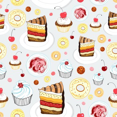 Texture of cakes clipart