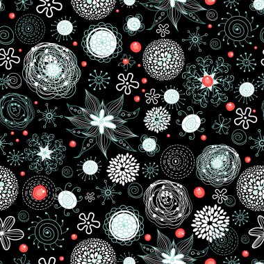 Winter pattern clipart