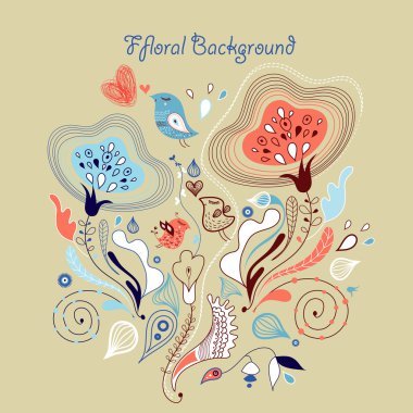 Floral background clipart