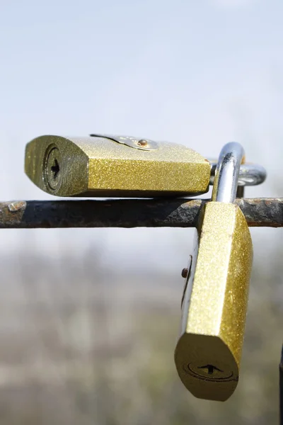 stock image Locks of married lovers