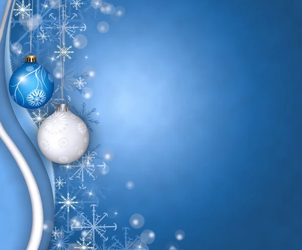 Christmas balls greeting — Stock Photo, Image