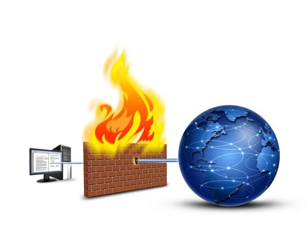 stock image Firewall