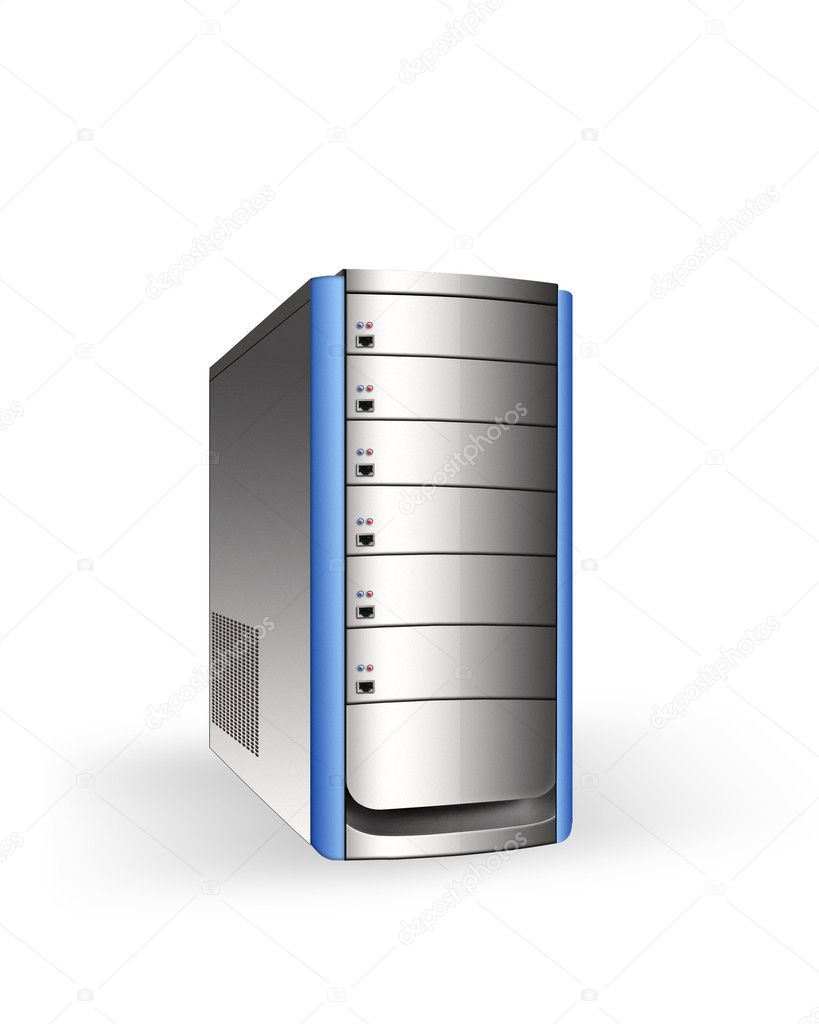 Abstract server tower