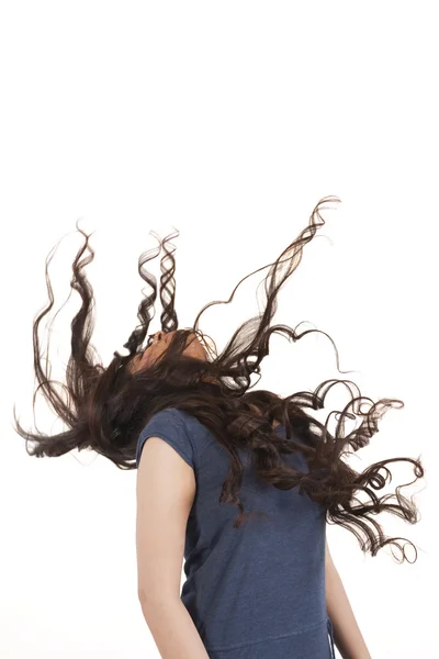 stock image Portrait of a woman with long hair