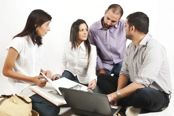 Group of a multi ethnic students Stock Photo