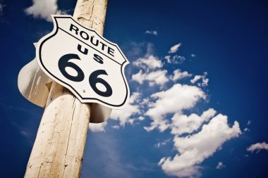 Route 66 sign clipart