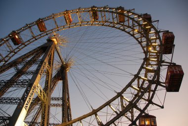 Ferris wheel Vienna clipart