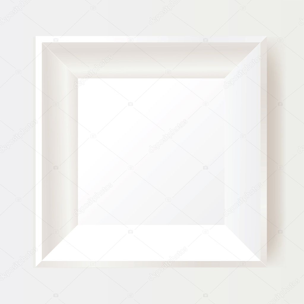 White photo frame.