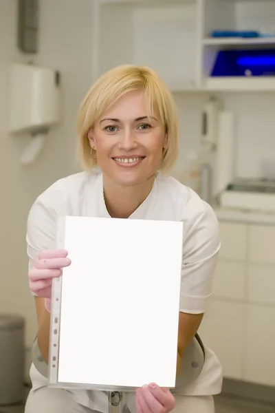 Happy female doctor — Stock Photo, Image