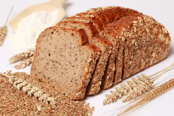 Хліб з цільної пшениці Стокове Зображення