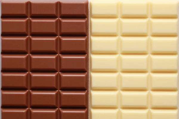 2 tipos de chocolate — Fotografia de Stock