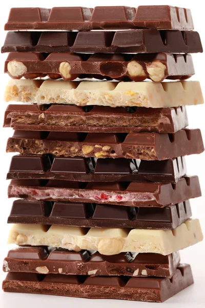 Stapel van chocolade — Stockfoto