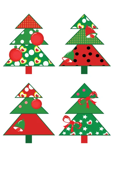 Christmas fir trees — Stock Vector
