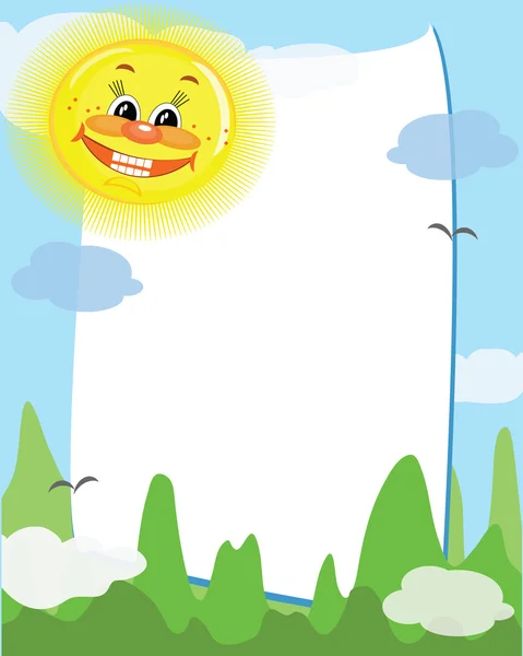 Ładny słoneczny ramki — Zdjęcie stockowe