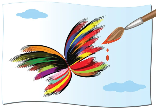 Desenho borboleta — Fotografia de Stock