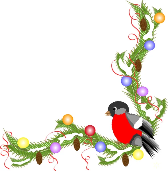 Karácsonyi dekoráció a sarokban — Stock Fotó