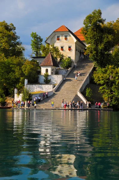Bled lake in Slovenian mounts — Stock Photo, Image
