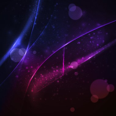 Abstract vector background, shiny space clipart