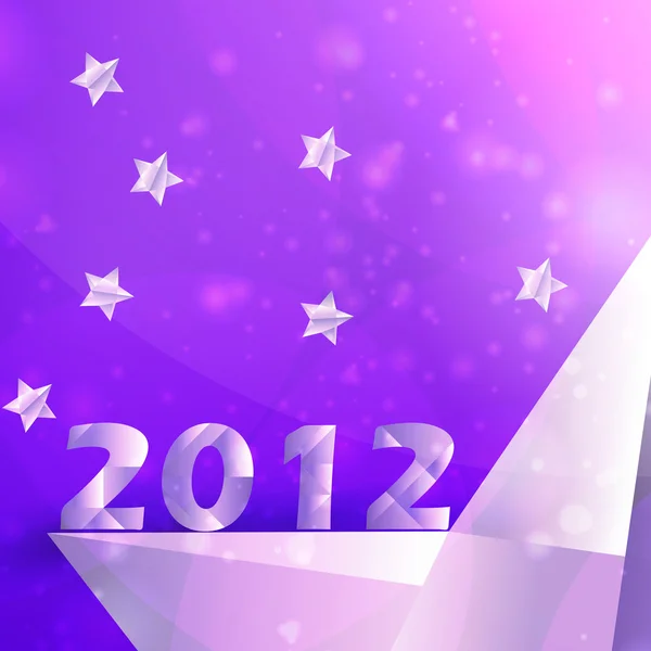 Yıl 2012 yıldız vektör arka plan — Stok Vektör