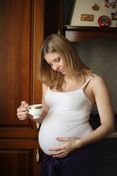 El embarazo - el placer para la mujer —  Fotos de Stock