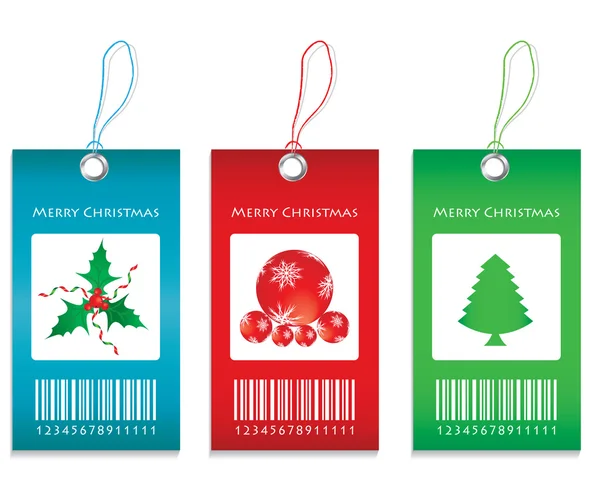 Price tags - Christmas edition — Stock Vector