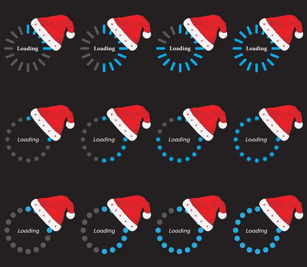 Panneaux de progrès spéciaux - édition de Noël — Image vectorielle