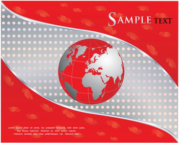 Red business background — Stock Vector
