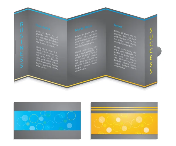 Speciale brochure en visitekaartje ontwerp — Stockvector