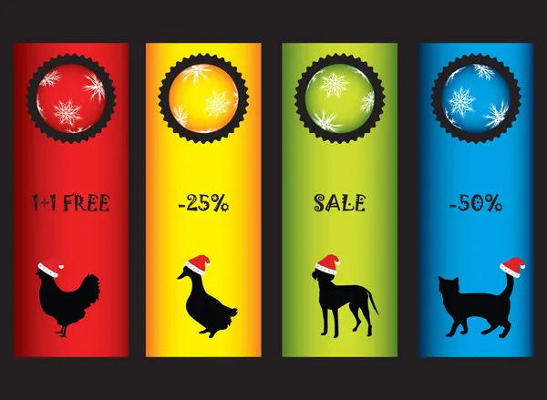 Etiquetas especiais de preço de Natal —  Vetores de Stock