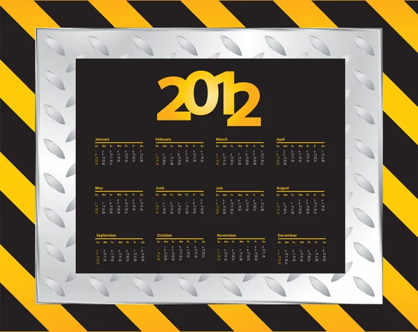 Särskilda kalender design - 2012 — Stock vektor