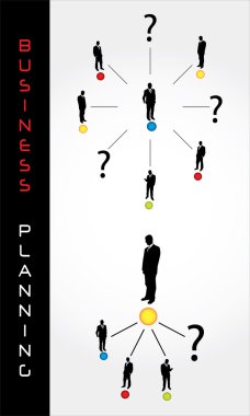 Special business planning elements clipart