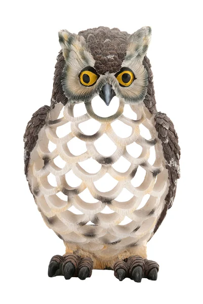Clay Figurines Candle Form Owl — Photo