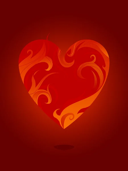Κάψιμο καρδιά — Διανυσματικό Αρχείο