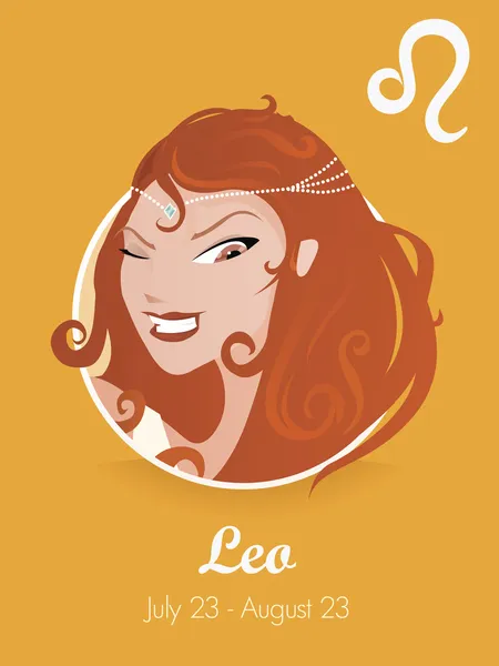 Signe du zodiaque Leo — Image vectorielle