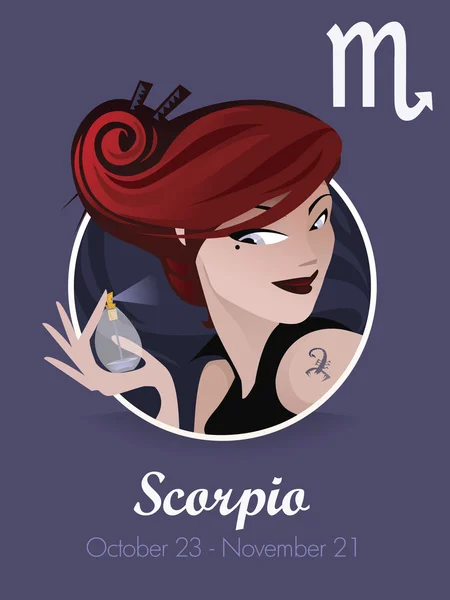 Scorpio zodiac sign — Stock Vector